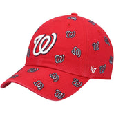 Washington Nationals Women's Confetti Clean Up Adjustable Hat - Red | 47 brand