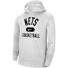 Brooklyn Nets 2021-2022 Spotlight On Court Performance Practice Pullover Hoodie - White | Nike on sale