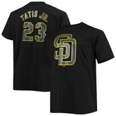 Fernando Tatis Jr. San Diego Padres Big & Tall Wordmark Name & Number T-Shirt - Black