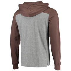 Cleveland Browns '47 Franklin Wooster Long Sleeve Hoodie T-Shirt - Heathered Gray/Brown online