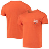 Cleveland Browns Field Goal Pocket Tri-Blend T-Shirt - Heathered Orange on sale