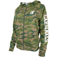 Arizona Cardinals New Era Women's Raglan Full-Zip Hoodie - Camo sale