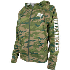 Tampa Bay Buccaneers New Era Women's Raglan Full-Zip Hoodie - Camo for sale