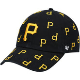 Pittsburgh Pirates Women's Confetti Clean Up Adjustable Hat - Black | 47 brand