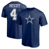 Dak Prescott Dallas Cowboys Player Icon Name & Number T-Shirt - Navy sale