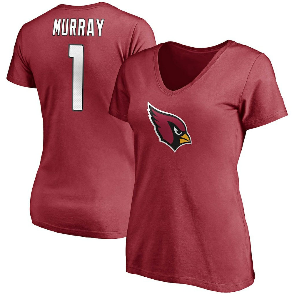 Kyler Murray Arizona Cardinals Women's Player Icon Name & Number V-Neck T-Shirt - Cardinal sale