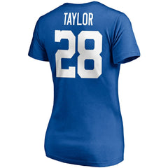 Jonathan Taylor Indianapolis Colts Women's Player Icon Name & Number V-Neck T-Shirt - Royal discount