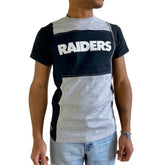 Las Vegas Raiders Refried Apparel Sustainable Split T-Shirt - Heather Gray outlet