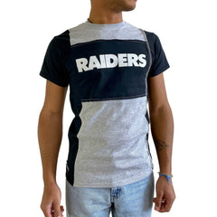 Las Vegas Raiders Refried Apparel Sustainable Split T-Shirt - Heather Gray outlet