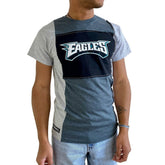 Philadelphia Eagles Refried Apparel Sustainable Split T-Shirt - Heather Charcoal cheap
