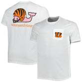 Cincinnati Bengals Vineyard Vines Big & Tall Helmet T-Shirt - White on sale