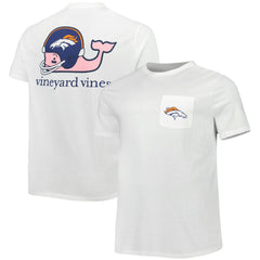 Denver Broncos Vineyard Vines Big & Tall Helmet T-Shirt - White outlet