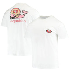 San Francisco 49ers Vineyard Vines Big & Tall Helmet T-Shirt - White cheap