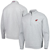 Arizona Cardinals Vineyard Vines Shep Shirt Quarter-Zip Sweatshirt - Heather Gray on sale