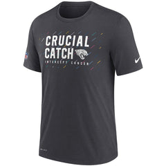 Jacksonville Jaguars NFL Crucial Catch Performance T-Shirt - Charcoal | Nike discount