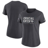 Jacksonville Jaguars Women's NFL Crucial Catch Performance T-Shirt - Anthracite | Nike online