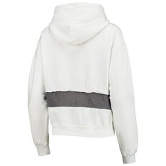 Carolina Panthers Refried Apparel Women's Sustainable Crop Dolman Pullover Hoodie - White sale