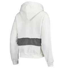 Los Angeles Rams Refried Apparel Women's Sustainable Crop Dolman Pullover Hoodie - White cheap