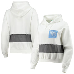 Tennessee Titans Refried Apparel Women's Sustainable Crop Dolman Pullover Hoodie - White sale