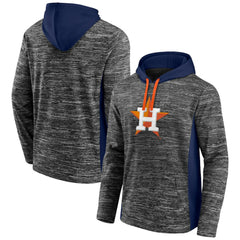 Houston Astros Instant Replay Color Block Pullover Hoodie - Gray/Navy