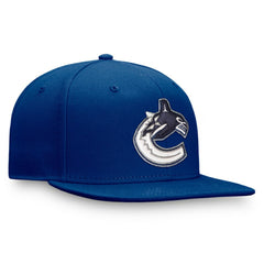 Vancouver Canucks Fanatics Primary Logo Snapback Hat Blue