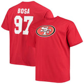 Nick Bosa San Francisco 49ers Big & Tall Player Name & Number T-Shirt - Scarlet cheap