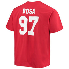 Nick Bosa San Francisco 49ers Big & Tall Player Name & Number T-Shirt - Scarlet cheap