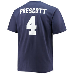 Dak Prescott Dallas Cowboys Big & Tall Player Name & Number T-Shirt - Navy discount