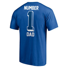 Indianapolis Colts #1 Dad T-Shirt - Royal cheap