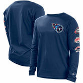 Tennessee Titans New Era Hype 2-Hit Long Sleeve T-Shirt - Navy online