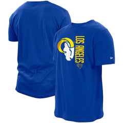 Los Angeles Rams New Era Split Logo 2-Hit T-Shirt - Royal outlet
