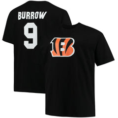 Joe Burrow Cincinnati Bengals Big & Tall Player Name & Number T-Shirt - Black cheap