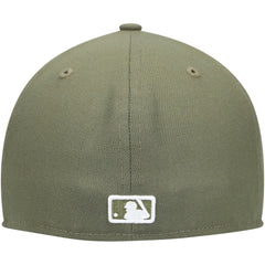 Boston Red Sox White Logo 59FIFTY Fitted Hat - Olive | New Era