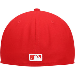 Milwaukee Brewers White Logo 59FIFTY Fitted Hat - Red | New Era