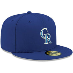 Colorado Rockies White Logo 59FIFTY Fitted Hat - Royal | New Era