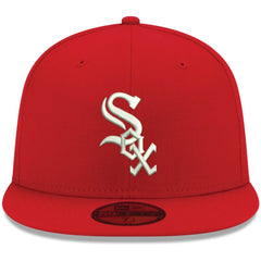 Chicago White Sox White Logo 59FIFTY Fitted Hat - Red | New Era