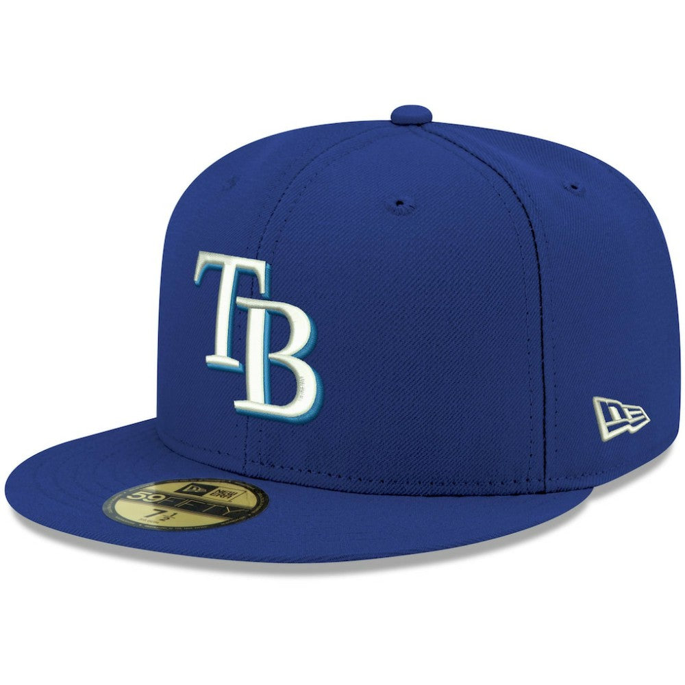 Tampa Bay Rays White Logo 59FIFTY Fitted Hat - Royal | New Era