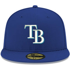Tampa Bay Rays White Logo 59FIFTY Fitted Hat - Royal | New Era