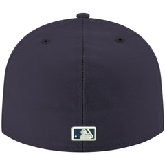 Athletics White Logo 59FIFTY Fitted Hat - Navy | New Era
