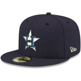 Houston Astros White Logo 59FIFTY Fitted Hat - Navy | New Era