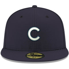 Chicago Cubs White Logo 59FIFTY Fitted Hat - Navy | New Era