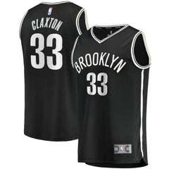 Nicolas Claxton Brooklyn Nets Fast Break Replica Jersey - Icon Edition - Black | Fanatics shop