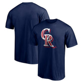 Colorado Rockies Red White and Team T-Shirt - Navy