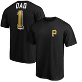 Pittsburgh Pirates Number One Dad T-Shirt - Black