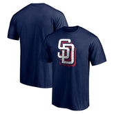 San Diego Padres Red White and Team T-Shirt - Navy