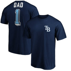 Tampa Bay Rays Number One Dad T-Shirt - Navy