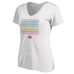 Cincinnati Reds Women's City Pride V-Neck T-Shirt - White