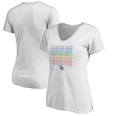 Tampa Bay Rays Women's City Pride V-Neck T-Shirt - White