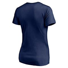 Toronto Blue Jays Women's Red White and Team V-Neck T-Shirt - Navy