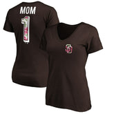 San Diego Padres Women's Mother's Day V-Neck T-Shirt - Brown